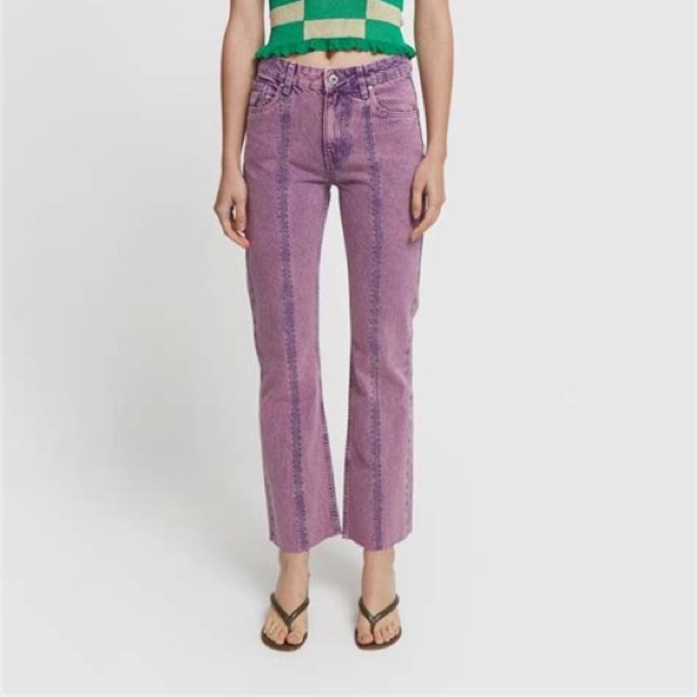*RARE* Gimaguas Lila Dallas Acid wash denim Purple 100% cotton Jeans